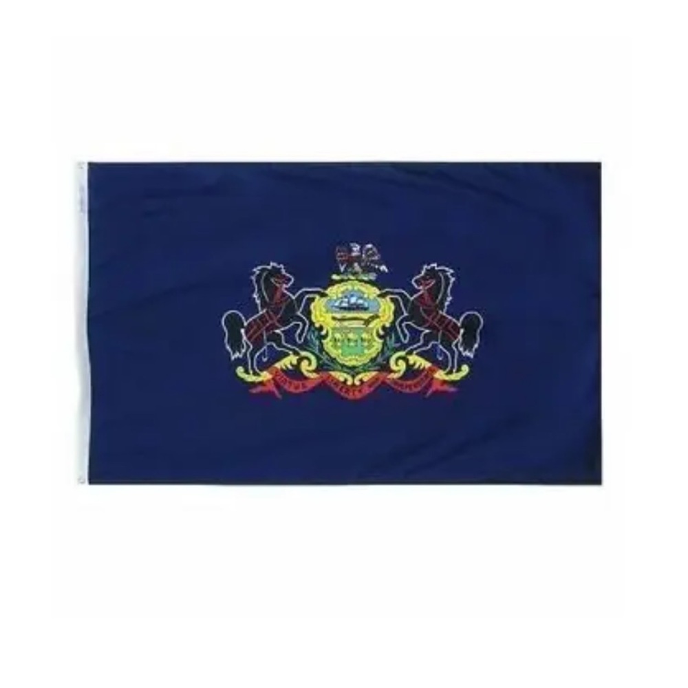 Pennsylvania State Flags Made in America 4' x 6' Nylon